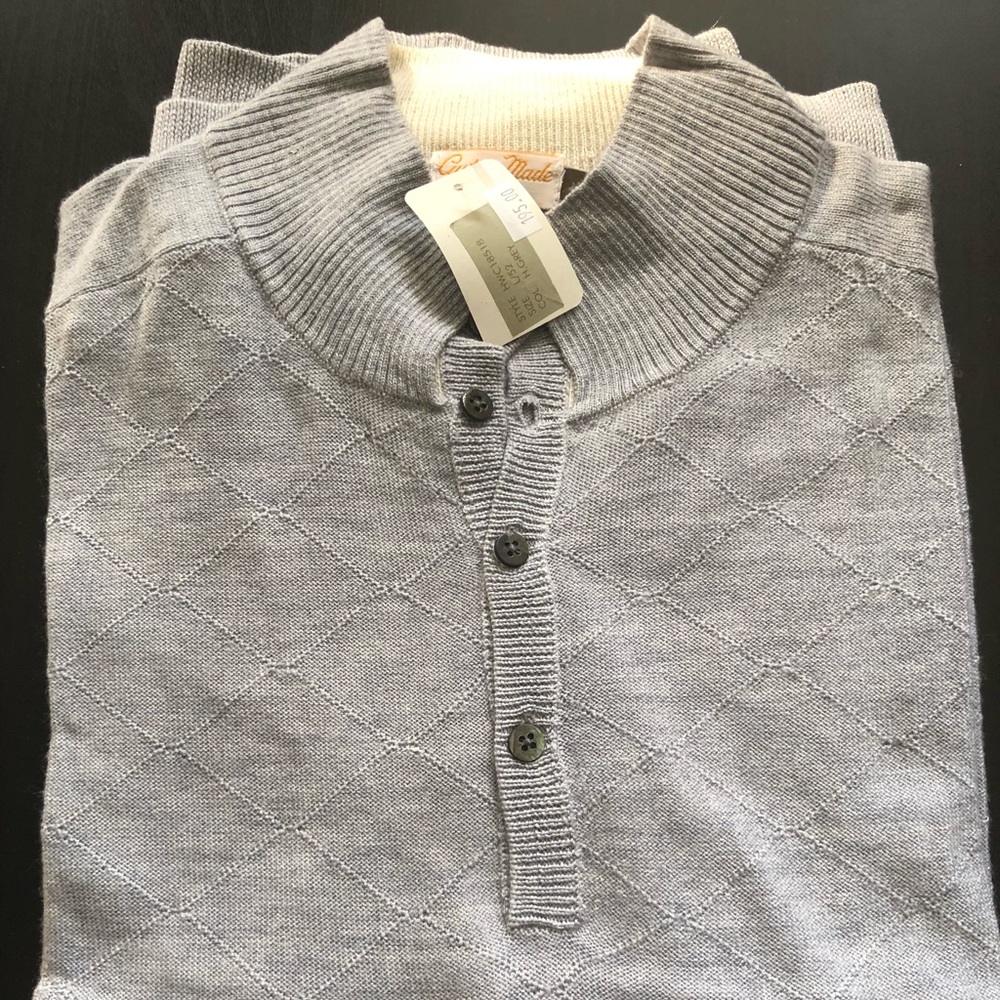 Merino Wool Sweater 52 Italian/large - Picture 7 of 8